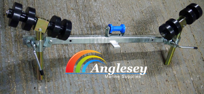 boat trailer side roller outrigger bar