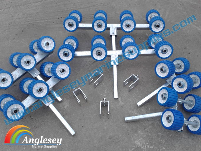 boat trailer rollers roller carriage bunk to roller conversion