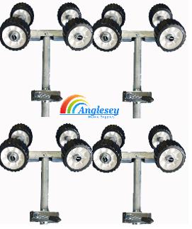 boat trailer rollers on poles