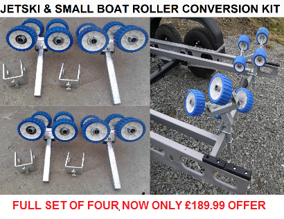 boat trailer jetski rollers bunk conversion kit rollers