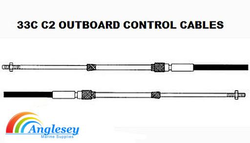 outboard engine control cables 33c c2