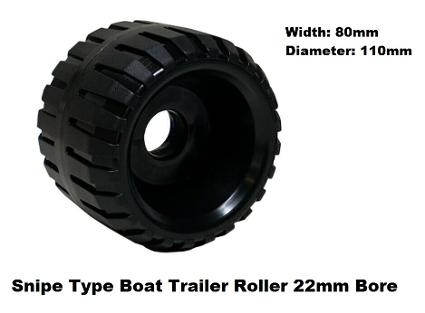snipe type boat trailer roller
