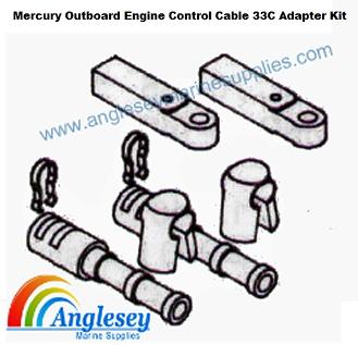 Mercury Outboard Engine Control Cable 33C Adapter Kit