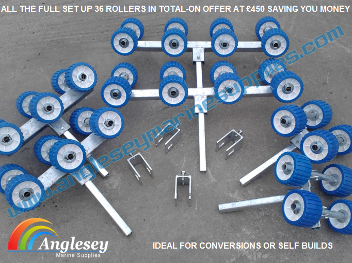 boat trailer rollers bunk conversion kit new build