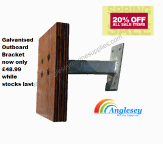 galvanized outboard bracket galvanised back up engine mount
