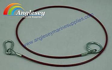 Outboard Engine Bracket Safety Lanyard