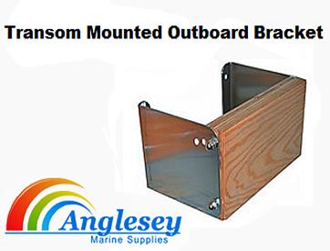 outboard engine bracket transom mounted