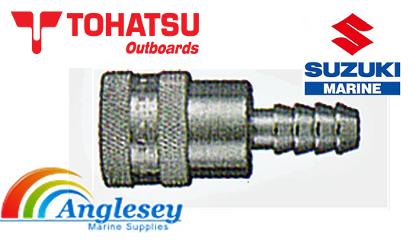 outboard fuel line connector tohatsu suzuki female