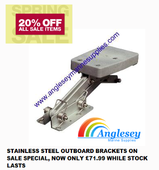 stainless steel outboard bracket motor auxiliary engine 