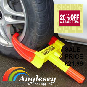 BOAT TRAILER SECURITY LOCK CLAMP